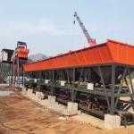 35-100m3/H Portable RMC Concrete Batching Plant with JS1500 Twin-shaft Concrete