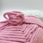 Baby Blanket 100% Polyester Chunky Chenille Yarn For Hand Knitting