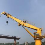 Certified ABS Telescopic Boom Crane Marine Customized Hydraulic Crane 1.5t 36.6m