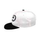Creative Design Flat Brim Snapback Hats Cloth Embroidery On Panels