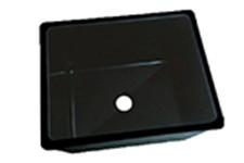 Damp proofing black color drop In sinks epoxy resin science lab furniture