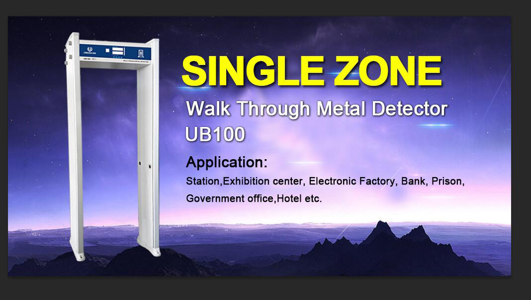Single Zone 100 Sensitivity 4KHZ Door Frame Metal Detector Gate