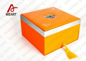 Wholesale Orange Printing Tote Customized Paper Box Cardboard Gift Packaging Use from china suppliers