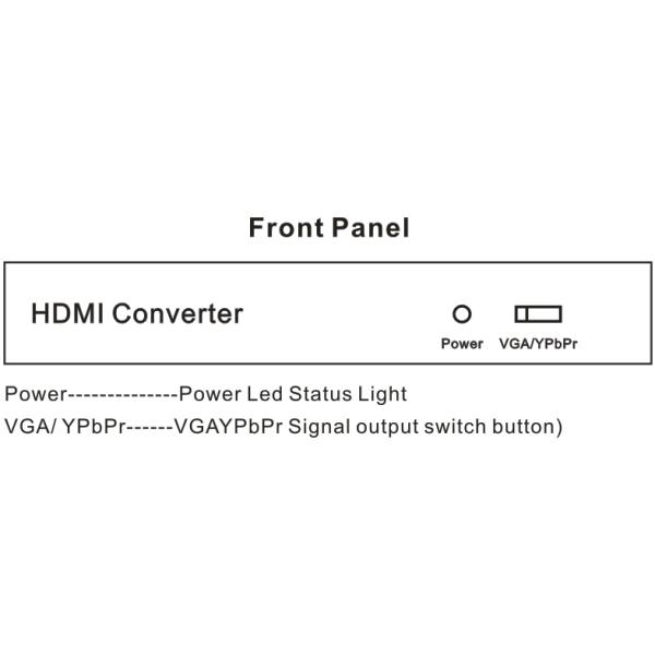 178.5*66*55MM 1080P HDMI TO SPDIF Converter