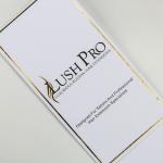 Custom Clear PVC Plastic hair extensions bags packaging With Snap Fastener