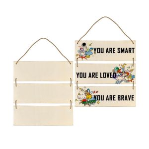 Sublimation Heat Transfer Blank Rectangular Wooden Signage Custom Shape Cut