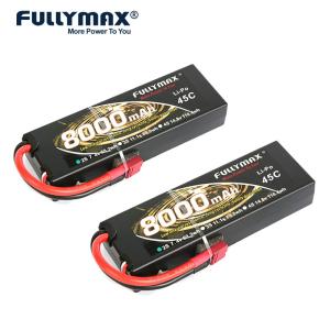 Wholesale 2s Lipo Battery 8000mah 7.4V 45C Custom Rc Battery Packs With Deans T Plug from china suppliers