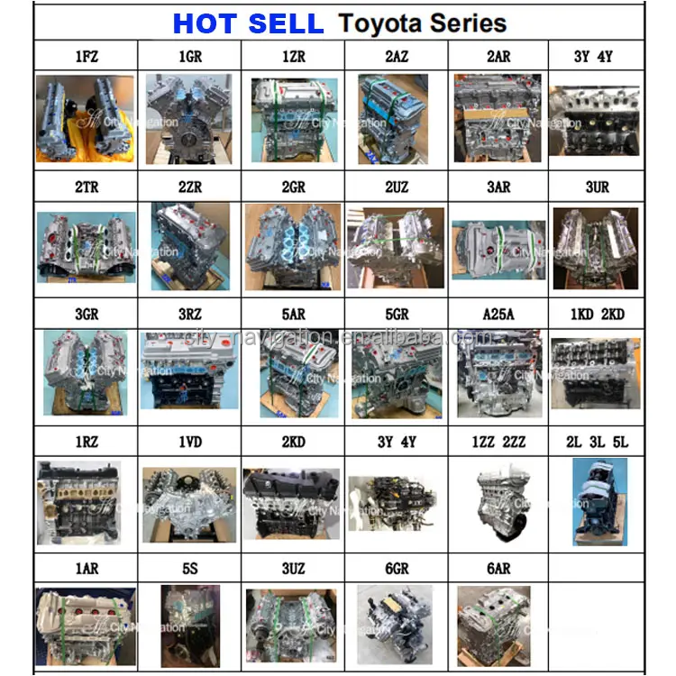 2.7L 3RZ FE Engine Assembly Long Block Motor for Toyota Hilux Hiace 4Runner Tacoma Granvia