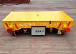 Small platform industrial rail mounted rail coil car with lifting device