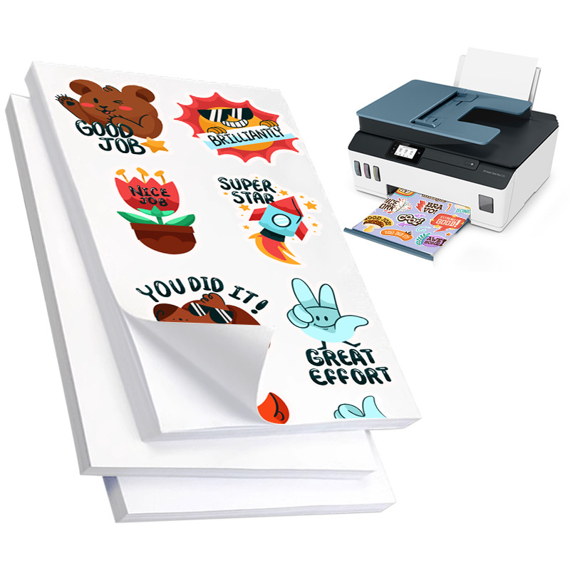Pigment Inkjet 135gsm Semi-Glossy Self Adhesive Sticker Paper