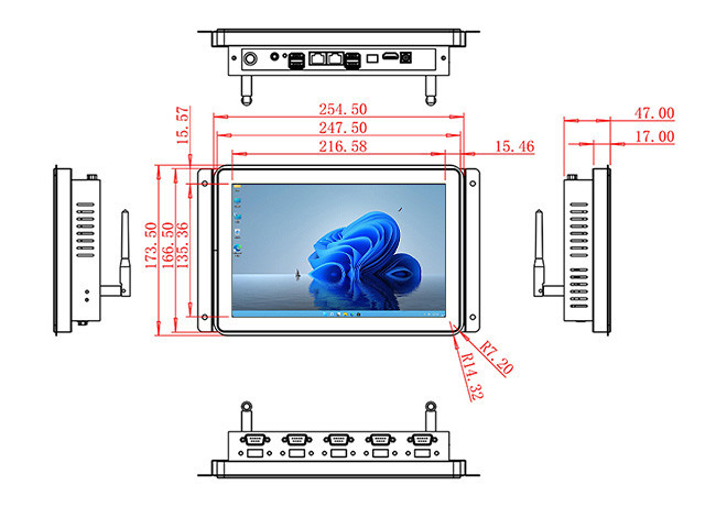 10.1-Inch Windows Embedded Terminal for Industrial Control, Medical Diagnostics, Retail Dashboards, and Smart Warehouses