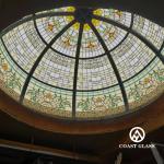 Hi-end Custom Stained Leaded Glass Domes And Skylights Art Stained Glass