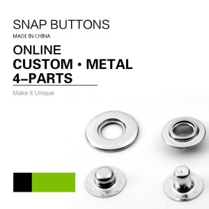 Wholesale Silver Metal Snap Button Exclusive Socket With Ring 4 Parts from china suppliers