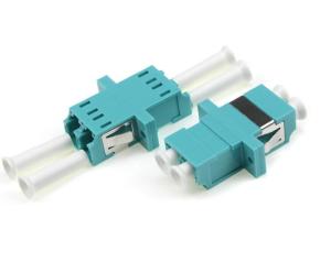 Wholesale Lc To Lc Fiber Adapter OM3 Symmetry Type Plastic UPC APC LC Duplex Adapter from china suppliers