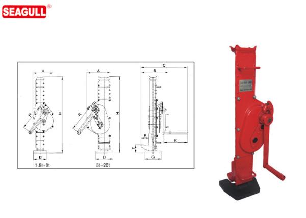 1.5 ton - 25 ton Mechanical Construction Small Lifting Jack With Long Working