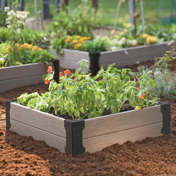 DIY Project 2.27kg Raised Garden Bed 4 Pcs Corner Brackets for Space-saving