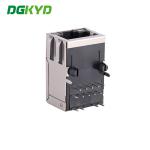 KRJ-015SHPOENL 25.4mm Single Port Rj45 Connector 100Mbps Filtering Integrated