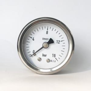 Wholesale 2 Inches 16 Bar Liquid Filled Pressure Gauge SUS304 1/8 NPT Axial Connection from china suppliers