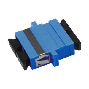 Wholesale SC UPC DX Adapter / Coupler With Flange Fiber Optic from china suppliers
