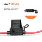 16AWG ATO Fuse Holder Inline For Standard ATC Auto Blade Fuses