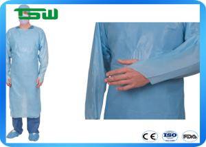 Wholesale Disposable Full Sleeve CPE Plastic Medical Isolation Gown from china suppliers