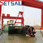 Maximum Discharge Distance of 800-5000 Meters Cutter Suction Dredger with HDPE