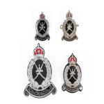 Black Design Custom Senior Military Officer Commemorative Badge