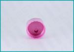 Pink Disc Top Plastic Dispensing Caps 28/410 For Lotion Dispenser Bottle