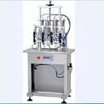 380V 50HZ Perfume Bottling Machine , 4 Heads Vacuum Liquid Filling Machine