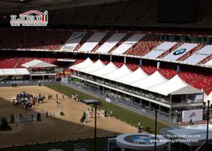 Wholesale 20M x 50M High Peak Double Decker Tents with ABS Hard Wall for VIP luxury lounge from china suppliers