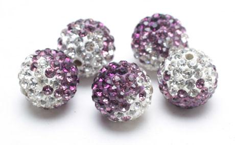 Elegant Crystal Pave Argil Beads 4 - 16mm Pave Crystal Ball Beads RH13338
