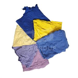 Wholesale Grade A 30-60cm 100 Cotton Industrial cleaning cut cotton tshirts rags colour tshirt wipers from china suppliers