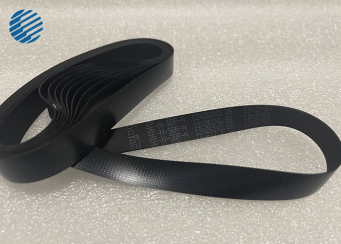 1750044961 Black ATM Machine Parts Wincor Flat Belt For Stacker