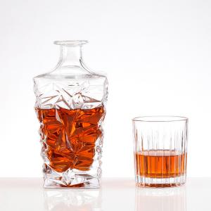 Wholesale Round Square Glass Bottles for Bourbon Whiskey Sherry Kirs Custom Make Hot Discounted from china suppliers