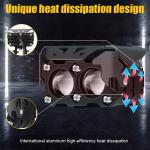 60W Motorcycle Driving Light Amber White Motorcycle Projector Light For Night