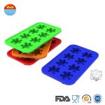 Jigsaw Cute Ice Cream Silicone Ice Trays Non Plastic 180*110*18.3mm