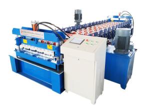 Wholesale Zinc Plating Colored Sheet Steel Profile Roll Forming Machine Speed 20-25M/Min from china suppliers