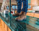 Blue Transparent 200m 50 Micron Floor Protection Film For Marble Anti Damage