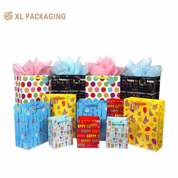 Eco-Friendly Custom Logo Take-away Kraft Paper Bag for Clothing and Shoes