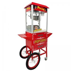 China Electric Commercial Popcorn Maker With Cart For And Red Color on sale