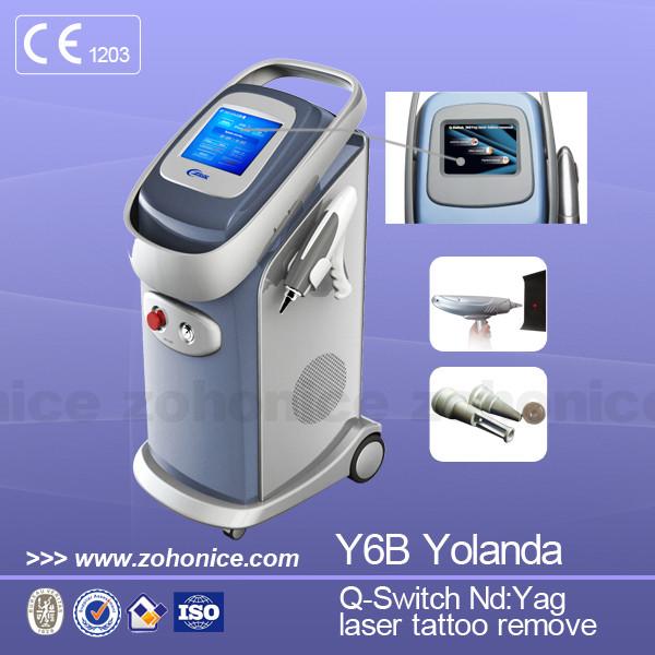 Eyebrow Removal Laser Tattoo Removal Machine 1064nm / 532nm With Dedicated