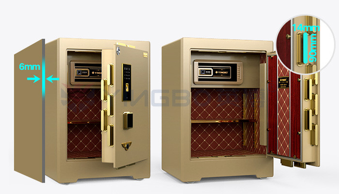 Fingerprint Lock Bank Commercial Fire Proof Safe H680mm YB/ZY-60
