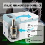 Medical Upright Vaccine Freezer Refrigerator 25L 86C Portable and Ultra Low