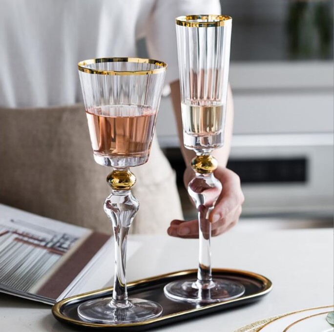 Glass Wine Goblet Champagne Glasses Party Wedding Glassware