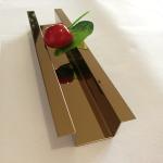 Hairline Finish Rose Gold Stainless Steel Wall Trim Wall Panel Trim 201 304 For