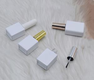 China Opal White Square Empty Bottle Nail Polish Containers 5ml 8ml 10ml 15ml on sale