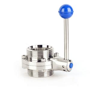 Wholesale Butterfly Type Stainless Steel Valves Manual External Thread DIN Standard from china suppliers