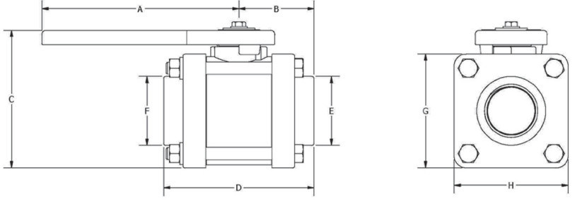 2&quot; China Wholesale Plastic Poly Polypropylene Bolted Black Body Ball Valve with Yellow Handle