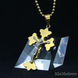 Wholesale Fashion Stainless Steel Jesus Gothic Christian Worship Favorite Necklace Pendant LPJ47 from china suppliers