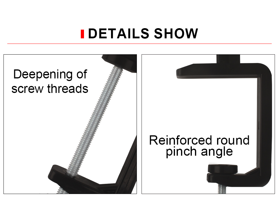 V Slot Workbench Jewelers Bench Clamp 2.35mm Handle Diameter